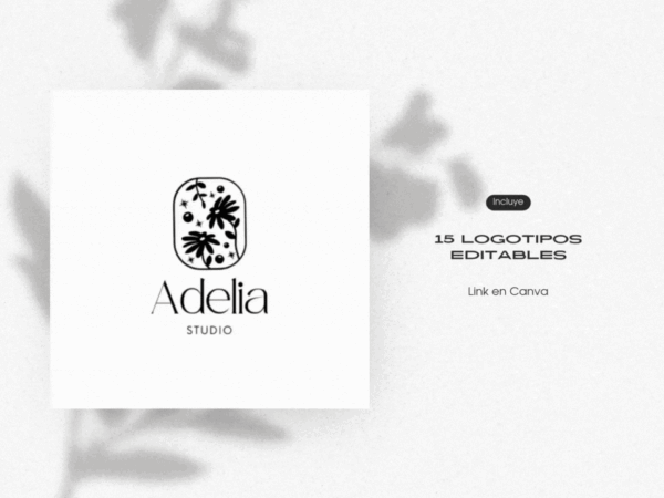15 logotipos editables en Canva GIF