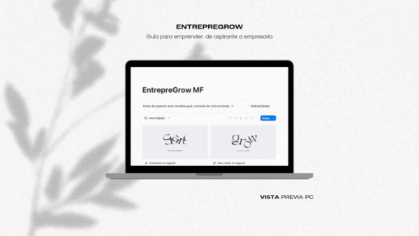 entrepregrow curso en Notion