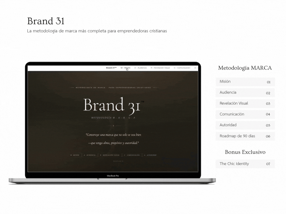 Brand 31 by Vogacy Marca para Mujeres Cristianas