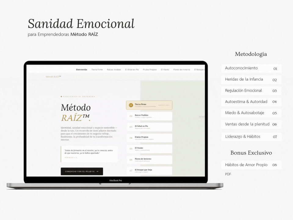 Método RAÍZ by Vogacy Sanidad Emocional para Emprendedoras
