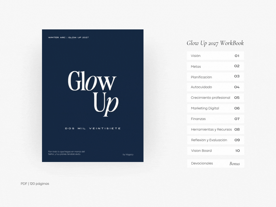 Glow Up 2027 WorkBook 2026 by Vogacy Co