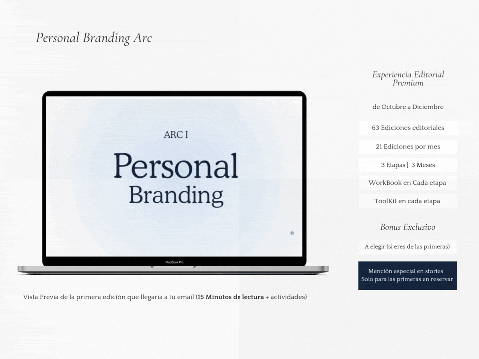 Personal Branding Arc Experiencia Editorial Premium by Vogacy Co