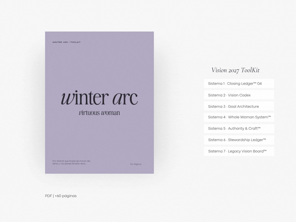 Winter Arc Virtuous Woman Vision 2027 ToolKit by Vogacy
